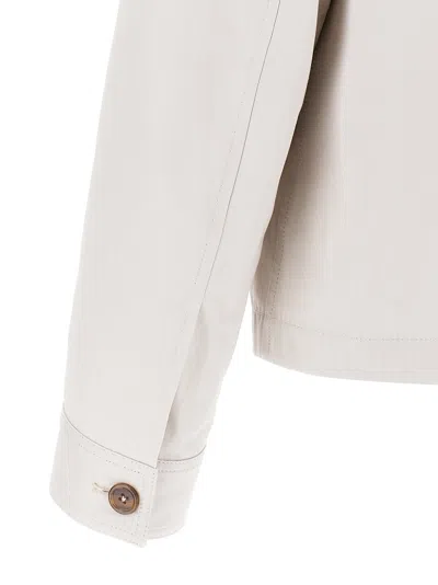 Dolce & Gabbana Beige Logo Embroidery Jacket