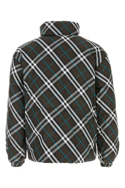 Burberry Khaki Check Reversible Down Jacket