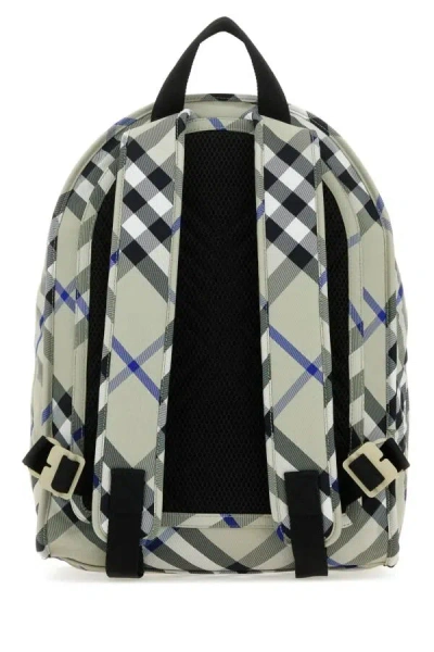 Burberry Shield Backpack Checkered Front Pocket