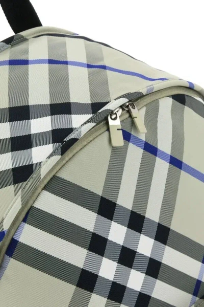 Burberry Shield Backpack Checkered Front Pocket