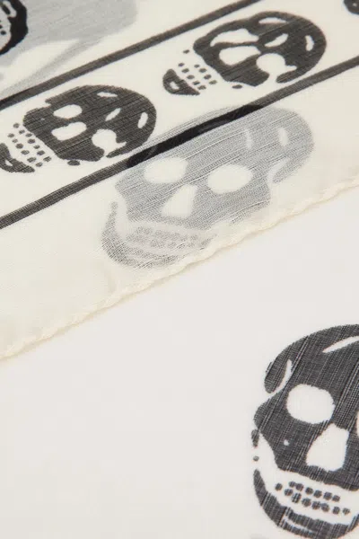 Alexander Mcqueen Classic Skull Silk Scarf