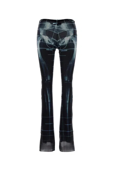 Jean Paul Gaultier Sheer Tulle Trousers X-ray Print