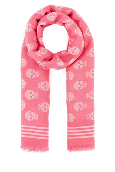 Alexander Mcqueen Coral Printed Scarf