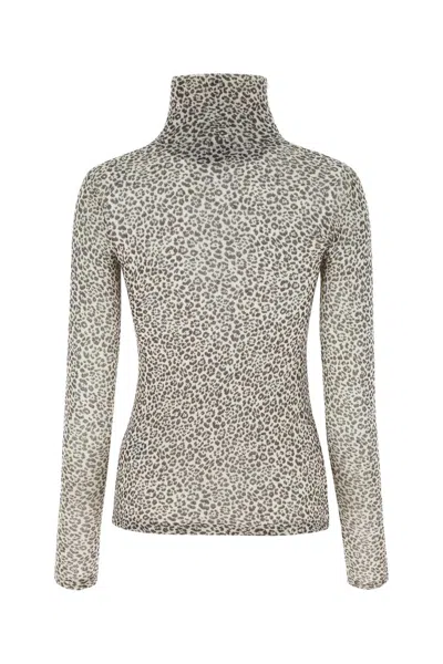 Saint Laurent Women's Printed Wool Top