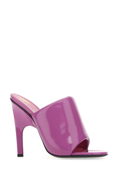 Attico Patent Leather Rem Mules With Heel 10,5cm