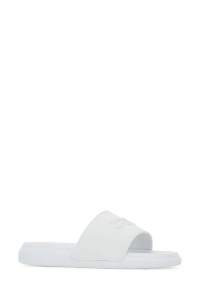 Alexander Mcqueen Logo Patch Pool Slides