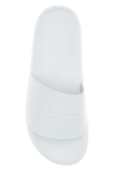 Alexander Mcqueen Logo Patch Pool Slides