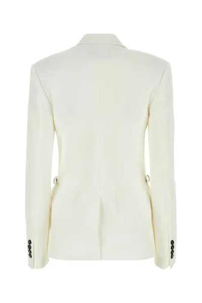 Jw Anderson White Stretch Polyester Blend Blazer