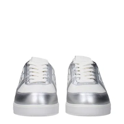 Givenchy Sneakers Uomo Pelle Bianco/argento