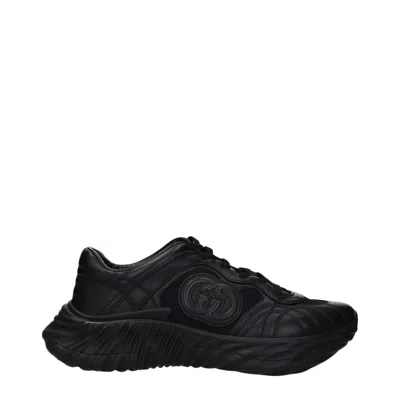 Gucci Sneakers Men Fabric Black