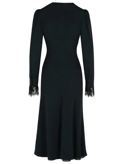 Alessandra Rich Dress In Black Acetate Blend Women In Black