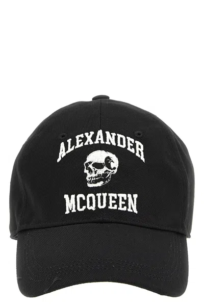 Alexander Mcqueen Embroidered Cotton-twill Baseball Cap In Multicolor