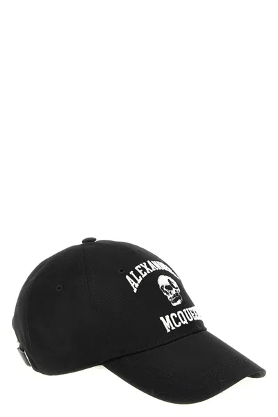 Alexander Mcqueen Embroidered Cotton-twill Baseball Cap In Multicolor