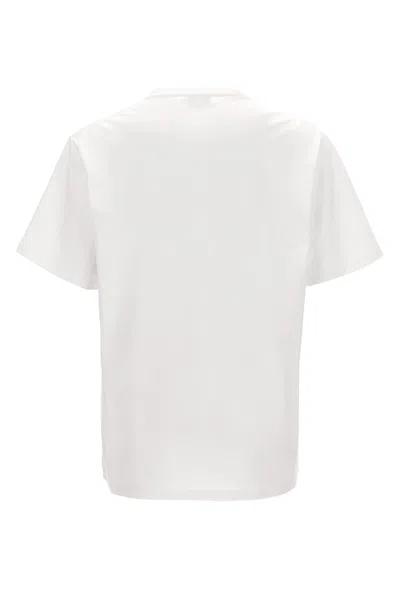 Alexander Mcqueen Printed Compact Cotton T-shirt In Multicolor