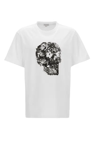 Alexander Mcqueen Mcqueen Men Printed T-shirt In White