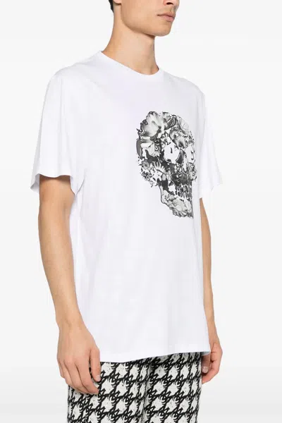 Alexander Mcqueen Mcqueen Men Printed T-shirt In White