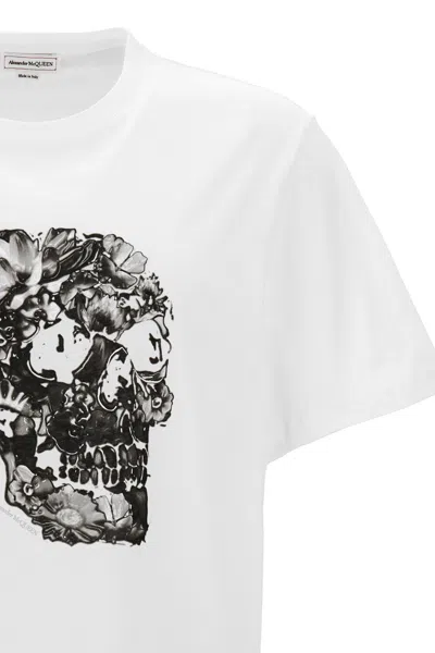 Alexander Mcqueen Mcqueen Men Printed T-shirt In White