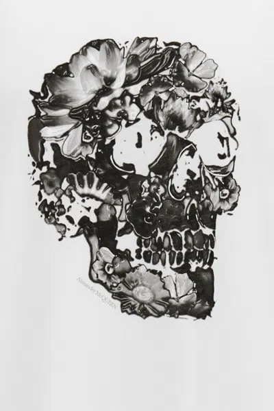 Alexander Mcqueen Mcqueen Men Printed T-shirt In White