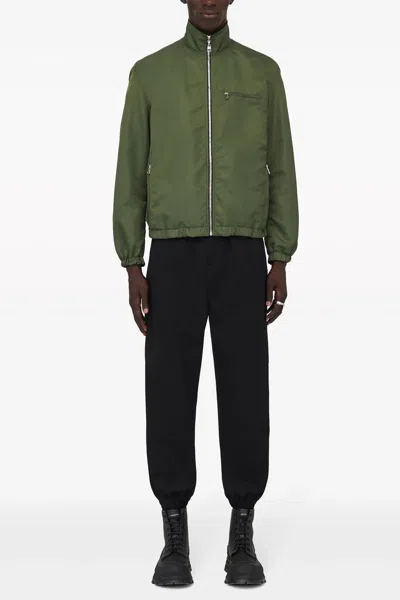 Alexander Mcqueen Graffiti Reversible Jacket In Green