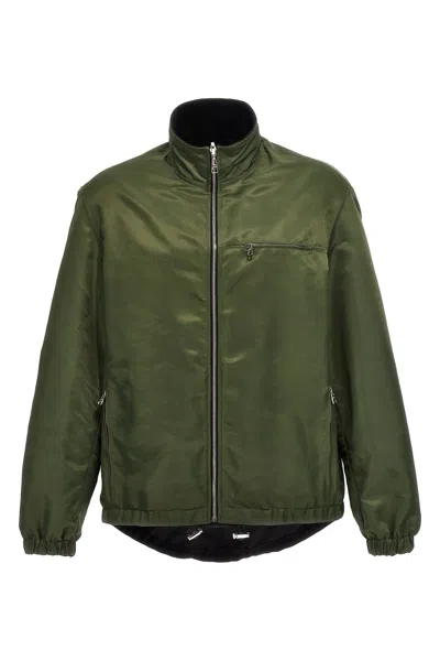 Alexander Mcqueen Graffiti Reversible Jacket In Green
