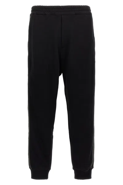 Alexander Mcqueen Mcqueen Side Band Joggers In Black