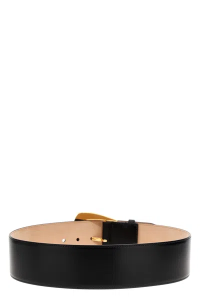 Alexander Mcqueen Mcqueen Women 'geometric' Belt In Black