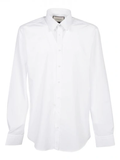 Shop Gucci Classic Shirt In Bianco