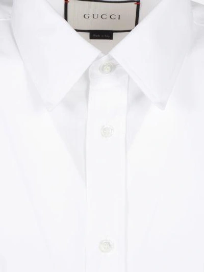 Shop Gucci Classic Shirt In Bianco