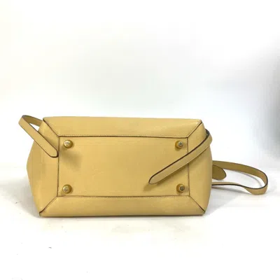 Pre-owned Celine Yellow Leather Shoulder Bag ()