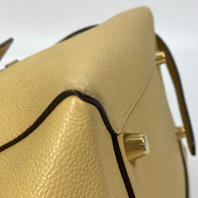 Pre-owned Celine Yellow Leather Shoulder Bag ()