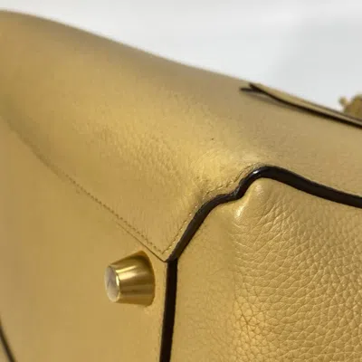 Pre-owned Celine Yellow Leather Shoulder Bag ()
