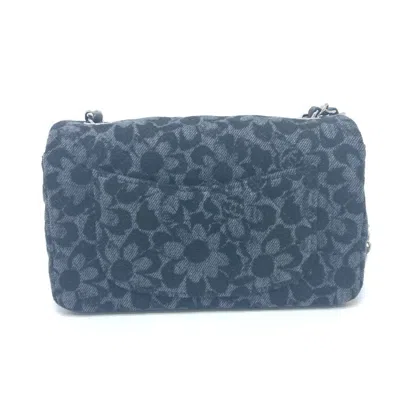 Pre-owned Chanel Black Denim Shoulder Bag ()