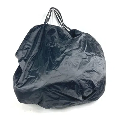 Pre-owned Chanel Black White Nylon Shoulder Bag () In Black, White