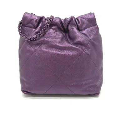 Pre-owned Chanel Purple Leather Shoulder Bag ()