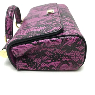 Pre-owned Dolce & Gabbana Black Leather Handbag Pochette Shoulder Bag ()