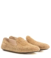 BOTTEGA VENETA INTRECCIATO SUEDE LOAFERS,P00192066-9