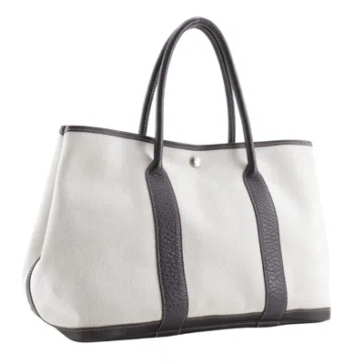 Pre-owned Hermes Beige Brown Marron Toile H Buffalo Leather Tote Bag () In Beige, Brown, Marron