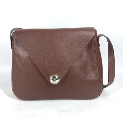 Pre-owned Hermes Brown Leather Shoulder Bag ()