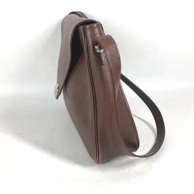 Pre-owned Hermes Brown Leather Shoulder Bag ()