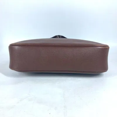 Pre-owned Hermes Brown Leather Shoulder Bag ()