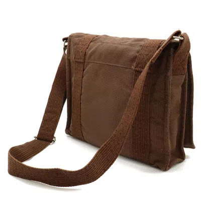 Pre-owned Hermes Brown Nylon Canvas Shoulder Bag ()