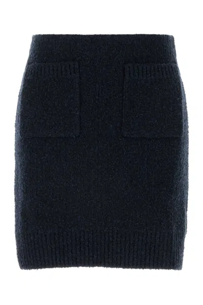 Bottega Veneta Front-pockets Boucle Mini Skirt