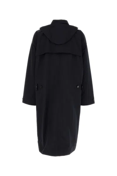 Bottega Veneta Nylon Blend Trench Coat With Buttoned Cuffs
