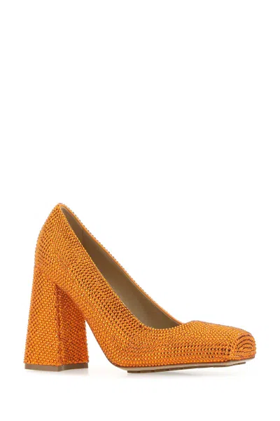 Bottega Veneta Women's Leather And Rhinestones Tower Pumps