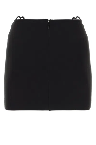 Nensi Dojaka Black Heart Cut-out Detail Miniskirt