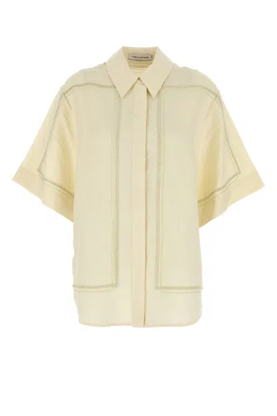 Camilla And Marc Cream Linen Blend Fortuna Shirt