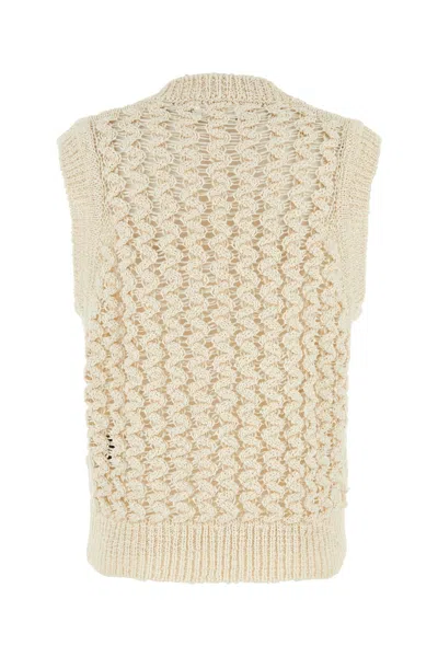 Isabel Marant Faye Zigzag Open Knit Sleeveless Sweater
