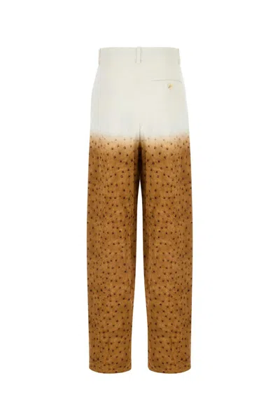 Loewe Pantalone In Crepe Stampato Donna