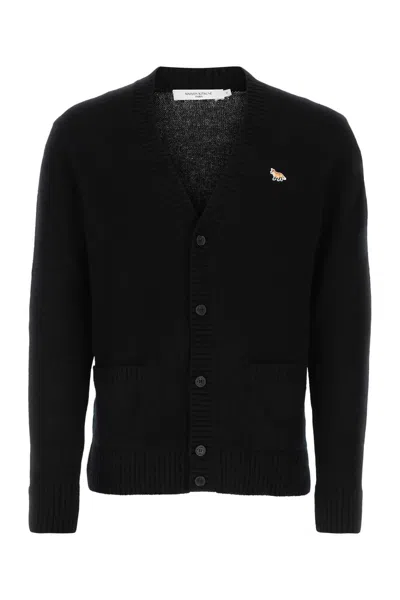 Maison Kitsuné Long Sleeve Wool Cardigan