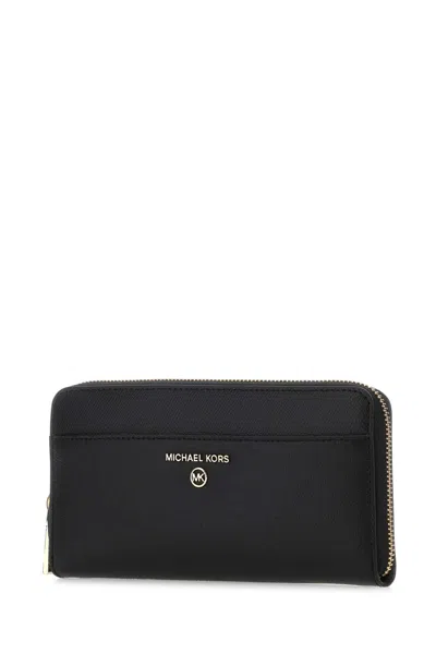 Michael Michael Kors Michael By Michael Kors Black Leather Wallet